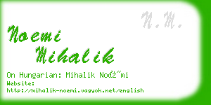 noemi mihalik business card